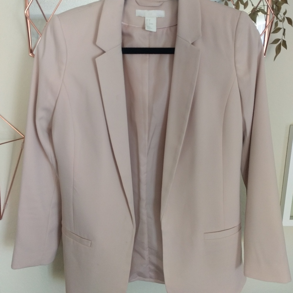 Light, blush blazer
